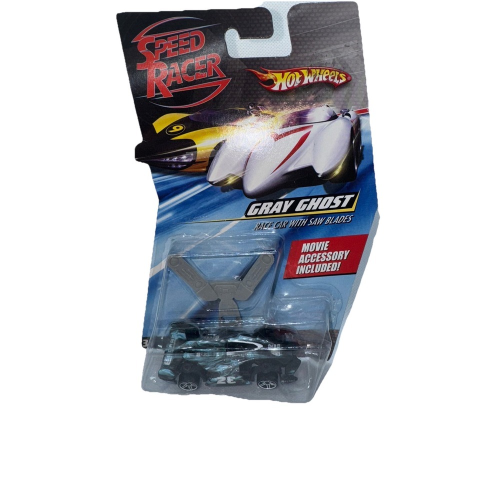 Hot Wheels Speed Racer Gray Ghost Race Car With Saw Blades